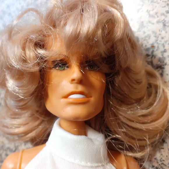 MEGO 1977 DOLL MAKER Other - FARRAH FAWCETT POSEABLE FASHION DOLL IN WHITE by MEGO 1977 12 inches tall